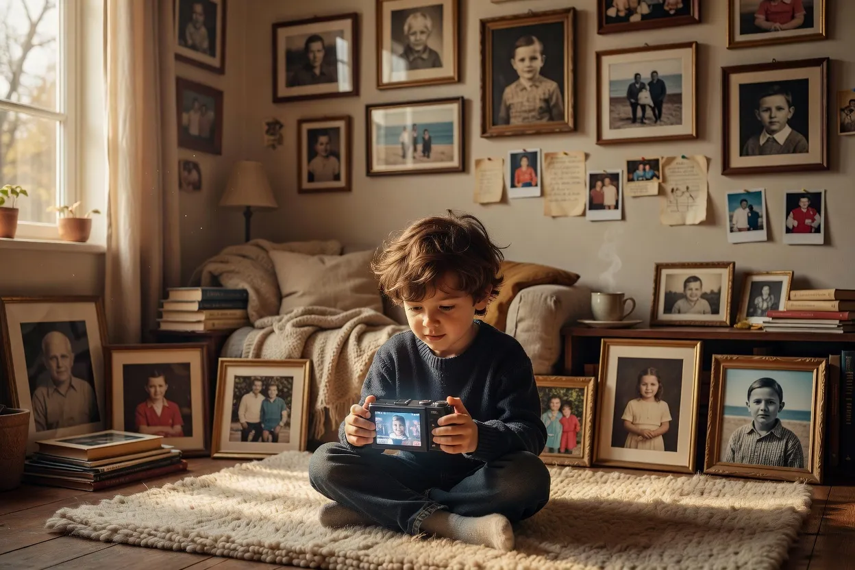 Disque dur externe dédié à l'archivage de photos de famille