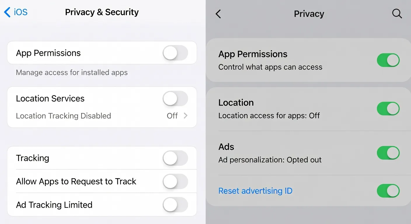 Paramètres de confidentialité Android : autorisations d'applications et localisation