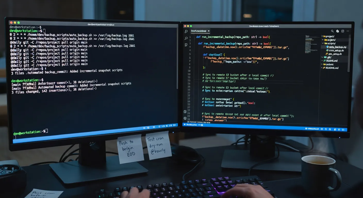 Script rsync et cron pour la sauvegarde automatisée d'un site web
