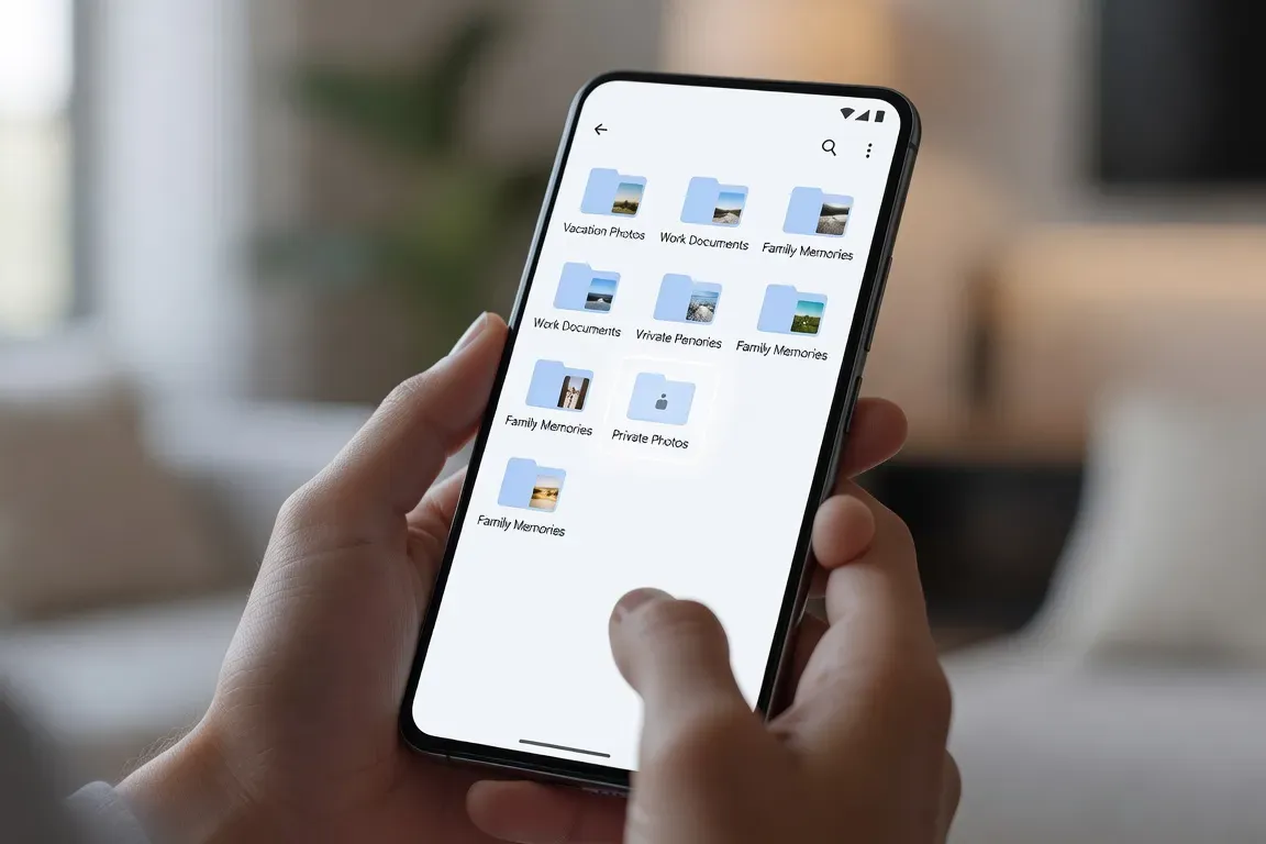 Fichier .nomedia Android et photos masquées