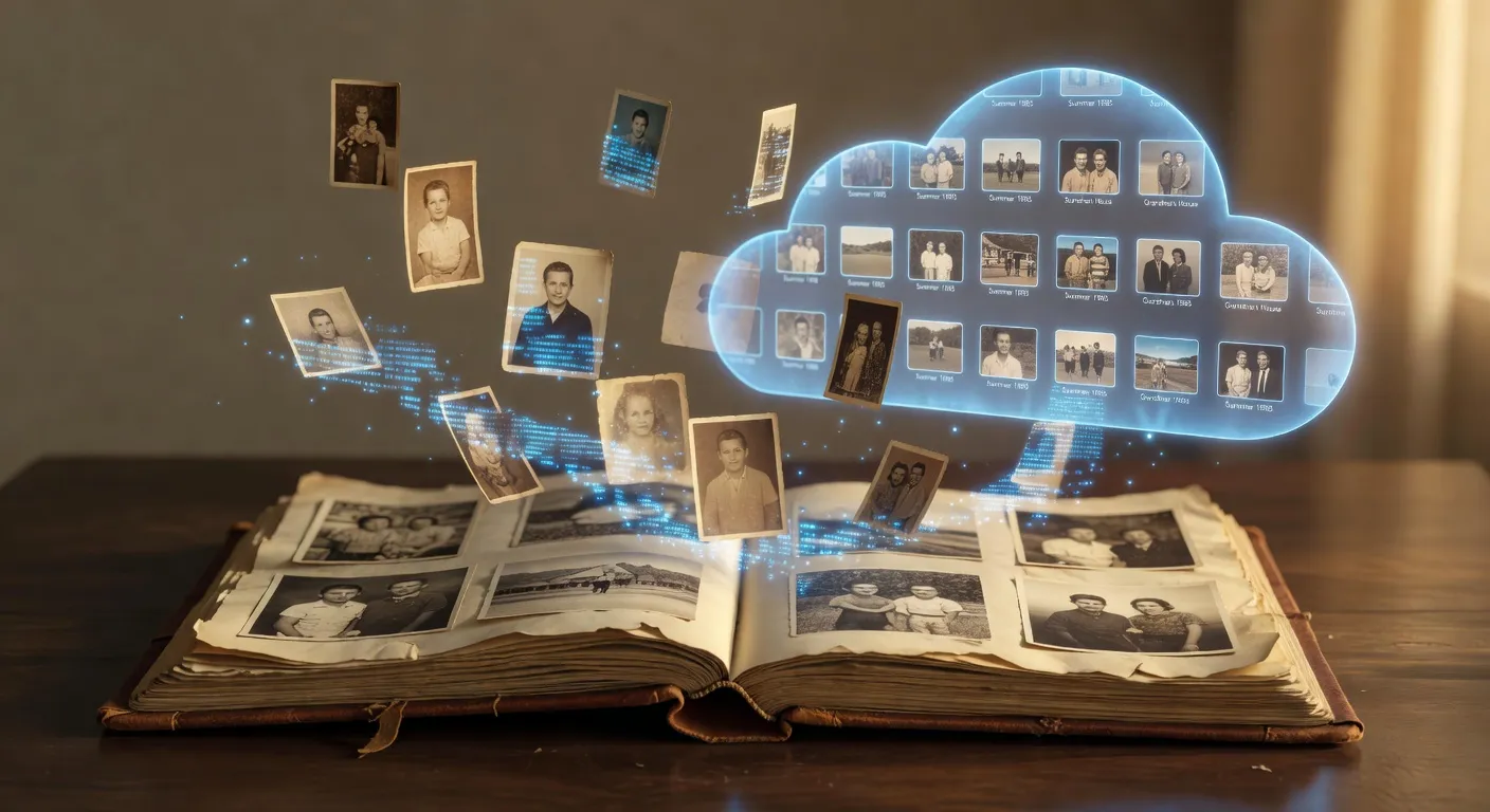 Sauvegarde de photos et souvenirs